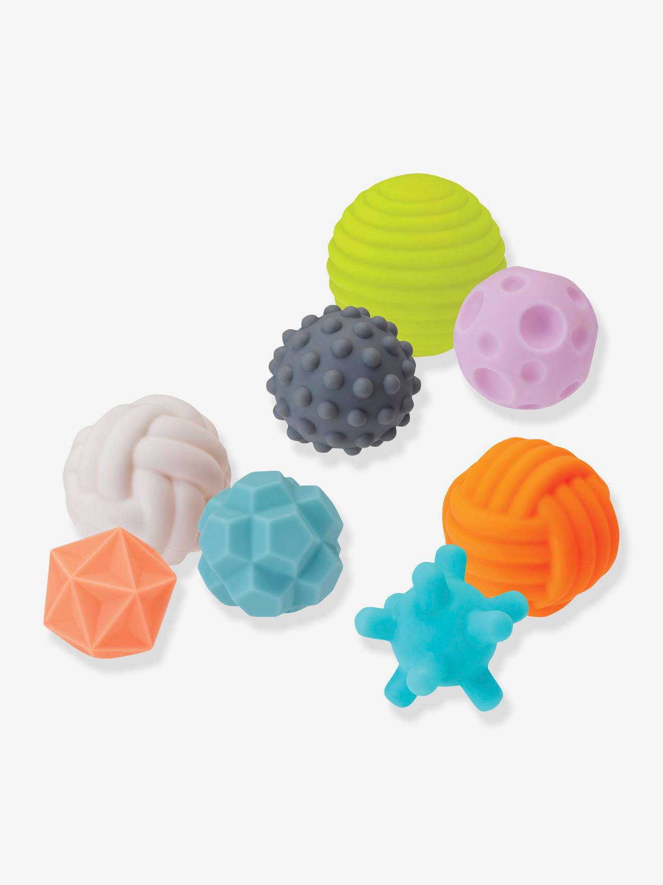 8 balles sensorielles multicolore