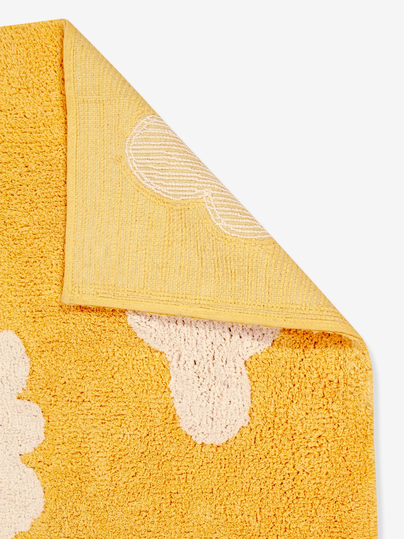 Tapis coton Lavable Motif Nuage - moutarde (Lorena Canals) - Image 3