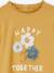 T-shirt motif fantaisie en relief fille curry+écru+gris foncé+ivoire+terracota+vert sauge 3 - vertbaudet enfant 