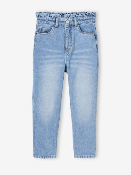 Fille-Pantalon-Jean fille mom poches coeur 