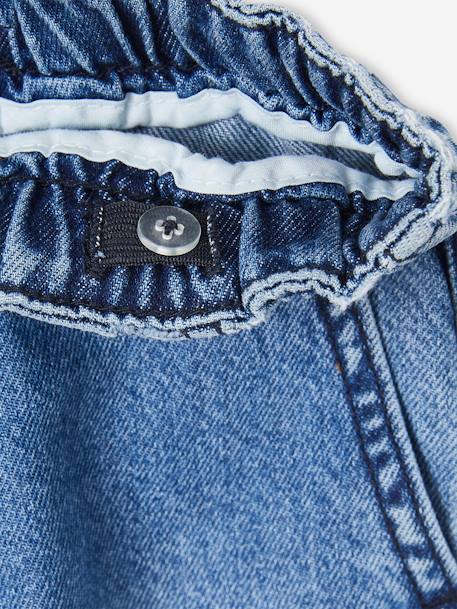 Jean garçon large facile à enfiler denim black+denim bleached+denim brut+gris+stone 38 - vertbaudet enfant 