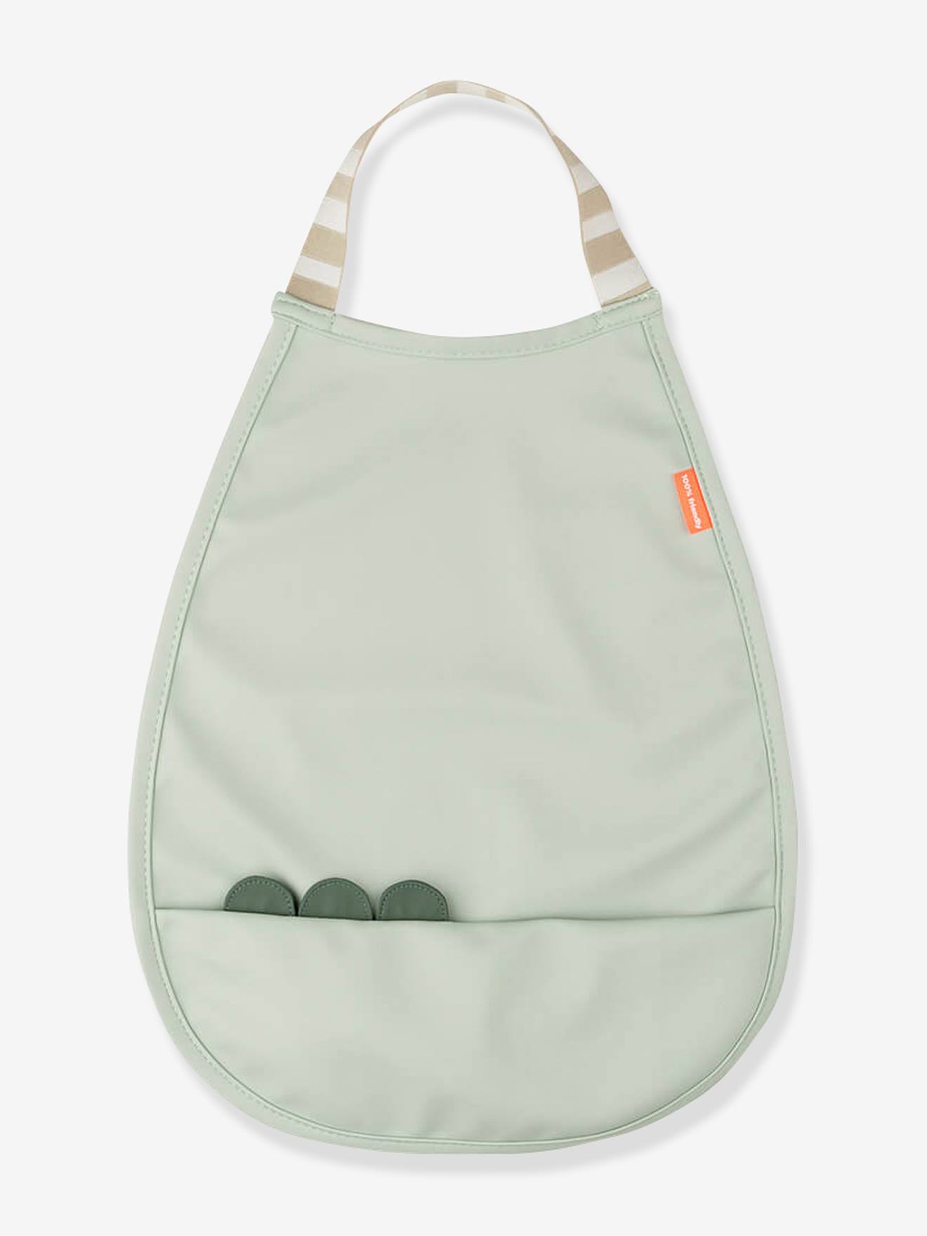 Bavoir élastique Croco vert