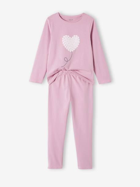 Lot De 2 Pyjamas Fille En Velours Doux - Motifs Nuages Et Étoiles - Taille Élastiquée, Manches Longues - Marque Vertbaudet