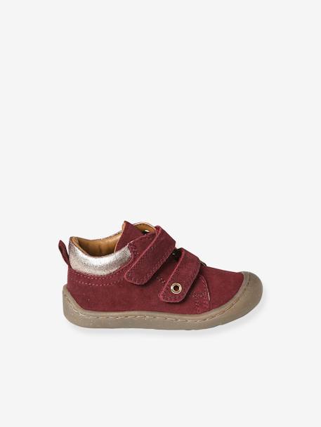Chaussures premiers pas bébé scratchs bordeaux+fuchsia+jaune pâle+marine+or+rose 2 - vertbaudet enfant 