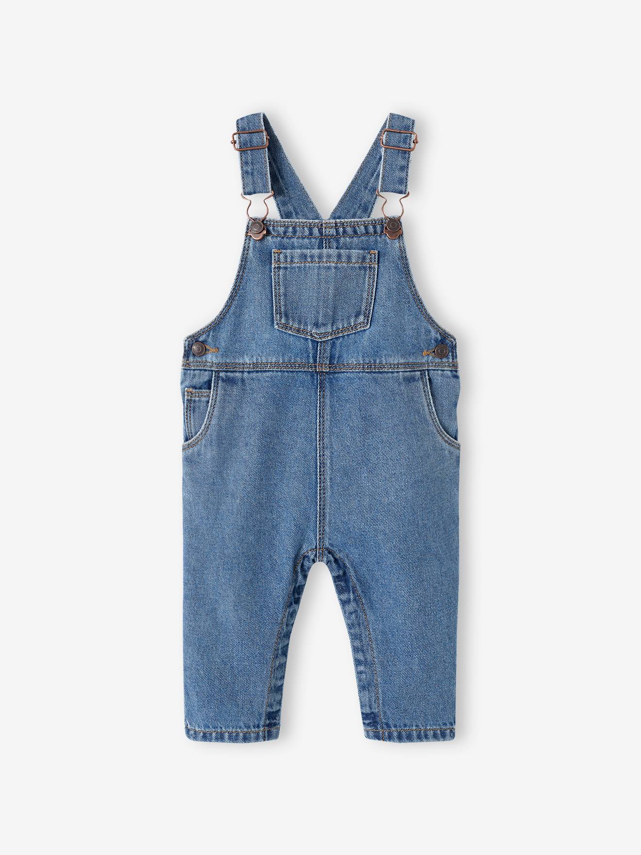 Salopette bébé en denim stone