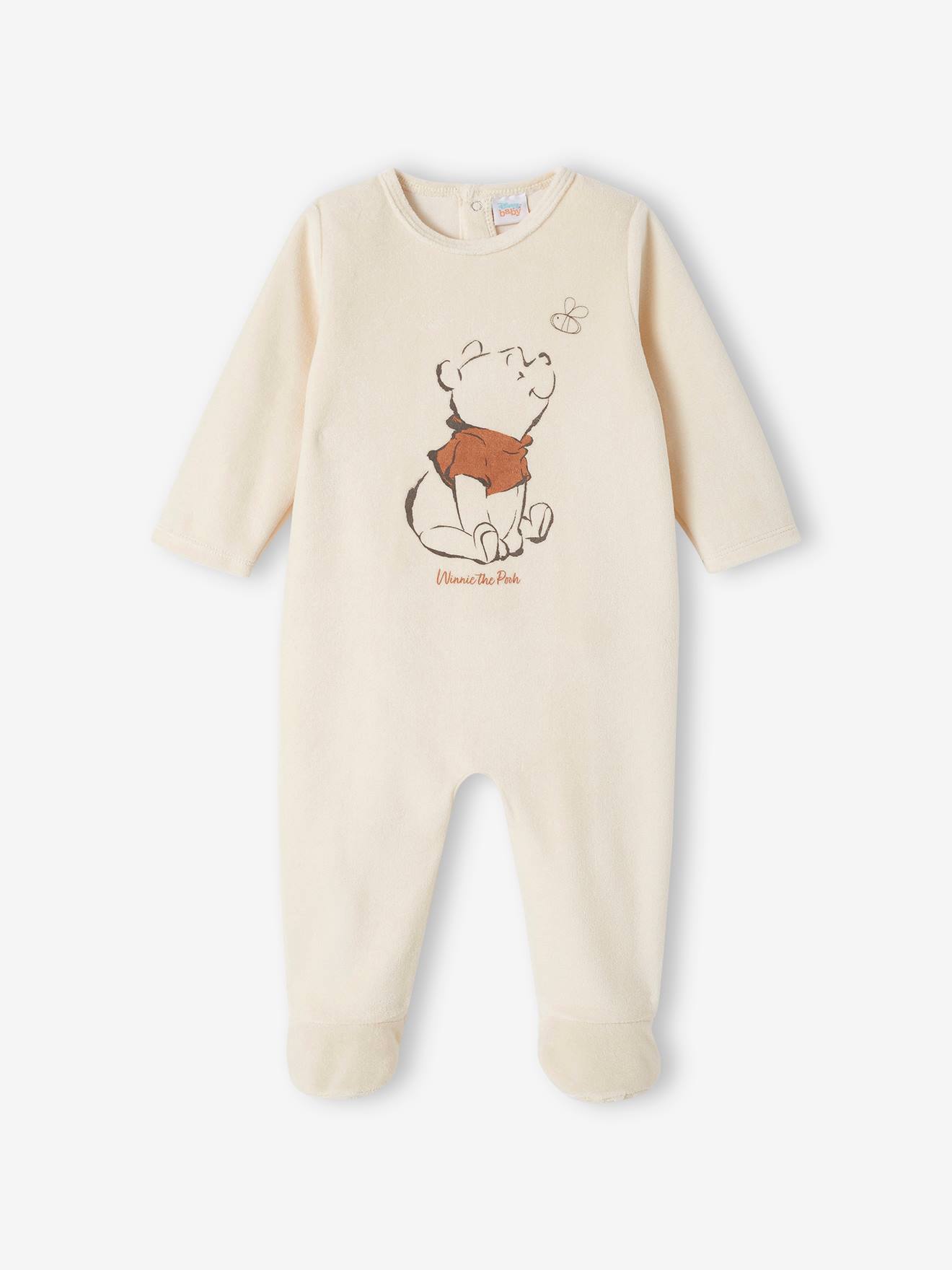 Dors-bien bébé garçon Disney® Winnie l Ourson en velours vanille