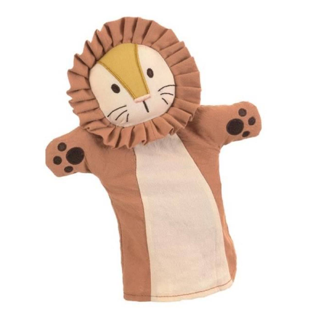 Marionnette Lion Pour Enfant - Egmont Toys - 27 Cm - Lavable En Machine Blanc