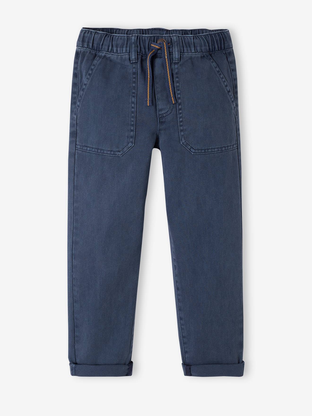 Pantalon style charpentier facile à enfiler garçon bleu nuit