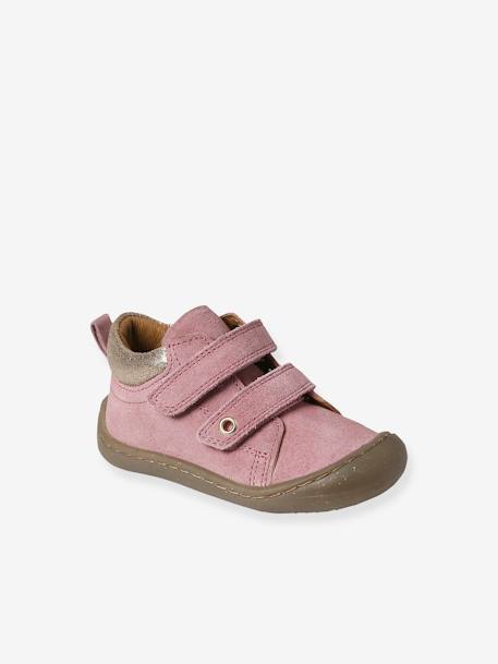 Chaussures premiers pas bébé scratchs bordeaux+fuchsia+jaune pâle+marine+or+rose 28 - vertbaudet enfant 