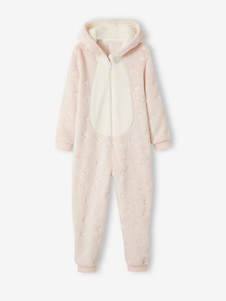 Combi-pyjama ourson phosphorescent fille rose 2 - vertbaudet enfant 