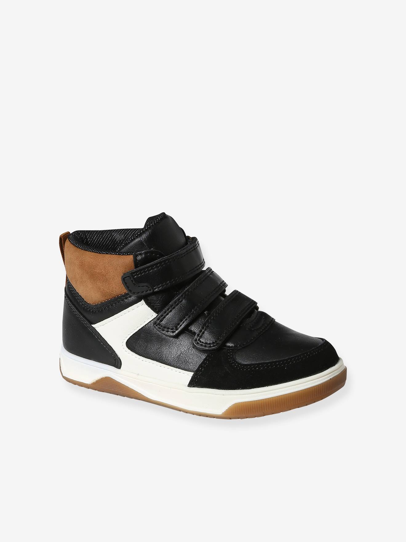 Baskets enfant garon synthtique montantes scratchs noir 20 €