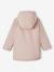 Ciré fille à capuche doublé sherpa anthracite+indigo+multicolore+rose pâle 18 - vertbaudet enfant 