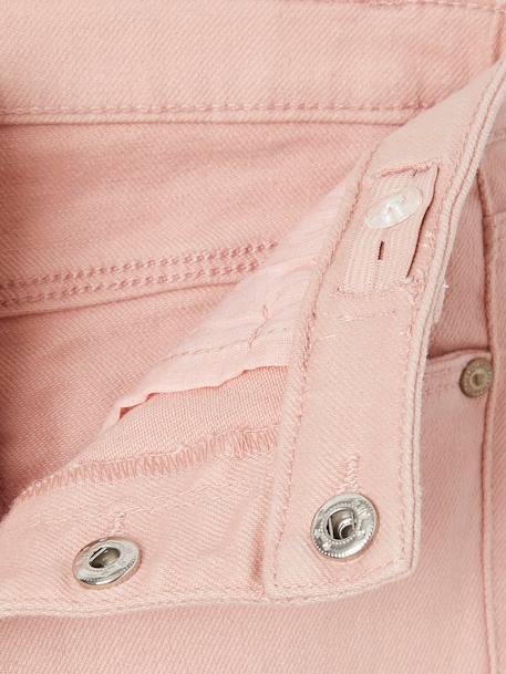 Pantalon fille mom MorphologiK fin écru+encre+pêche+rose poudré 18 - vertbaudet enfant 