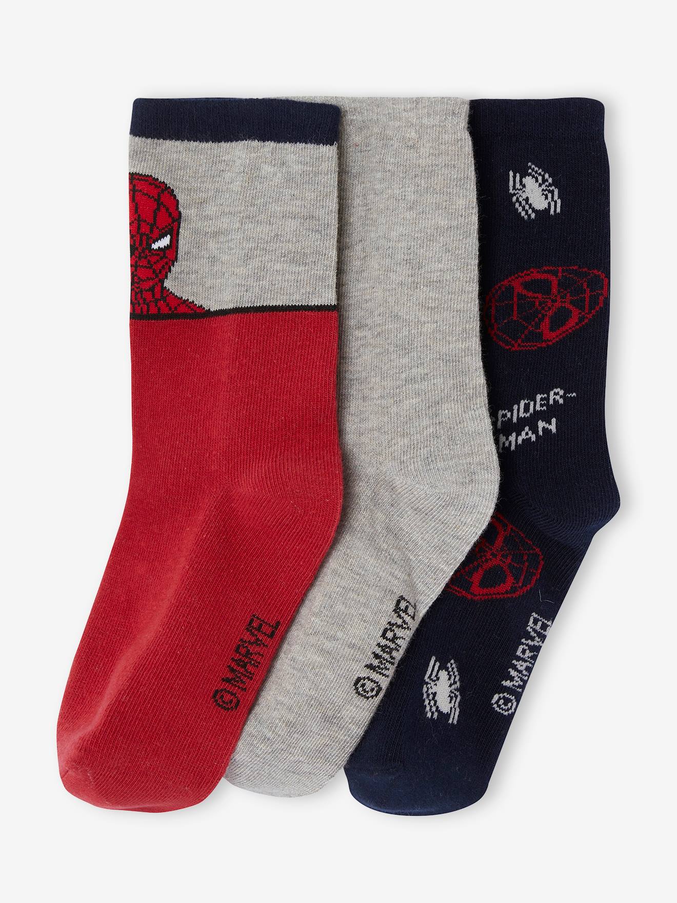 Lot de 3 paires de chaussettes Marvel Spider-Man assorties