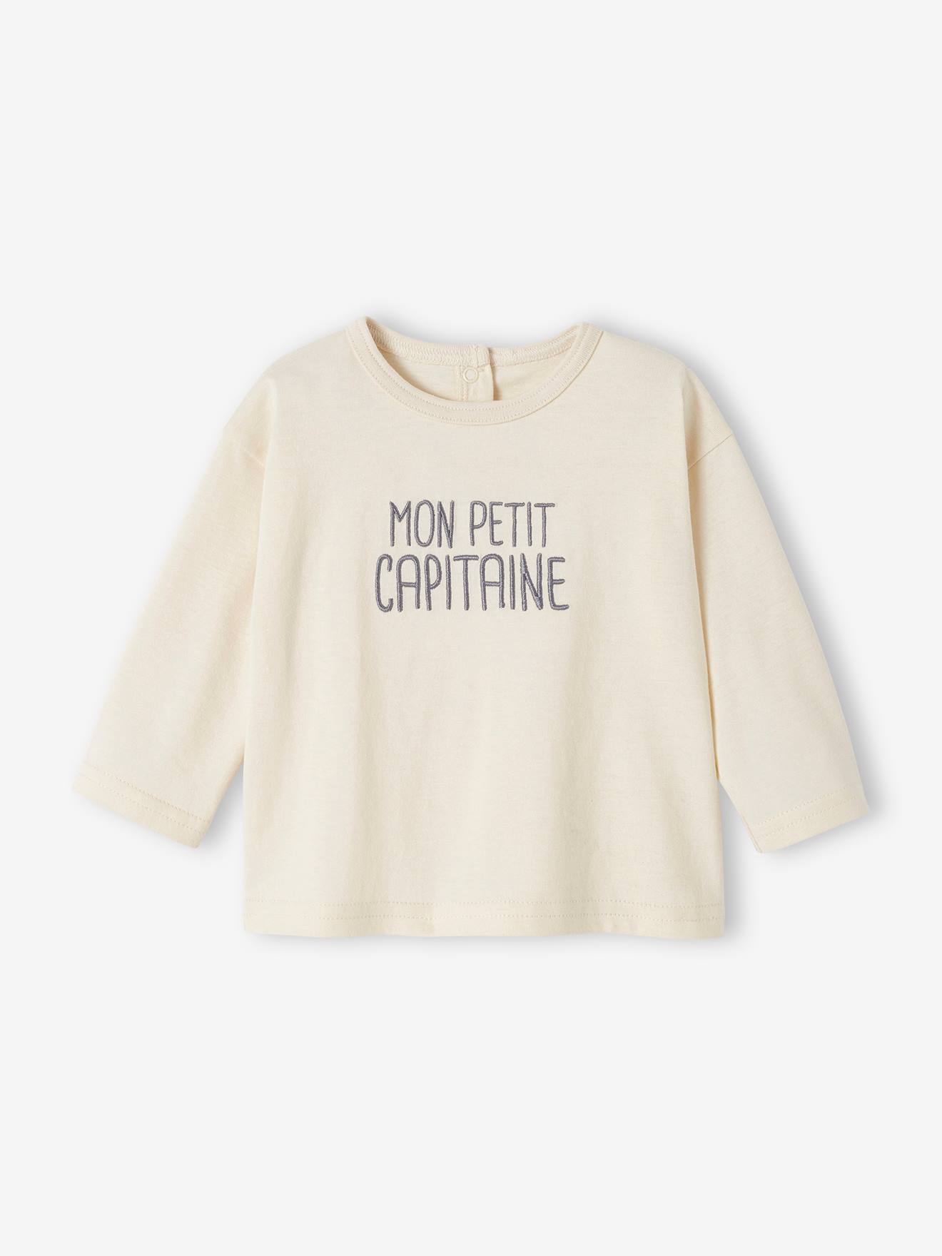 T-shirt personnalisable bébé écru