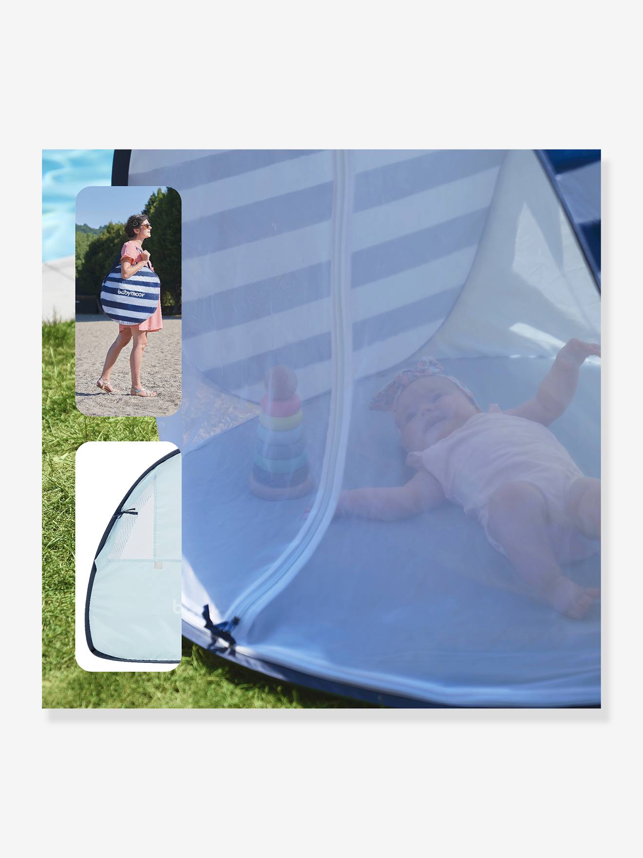 Tente anti-UV pare-soleil escamotable pour enfants Babymoov
