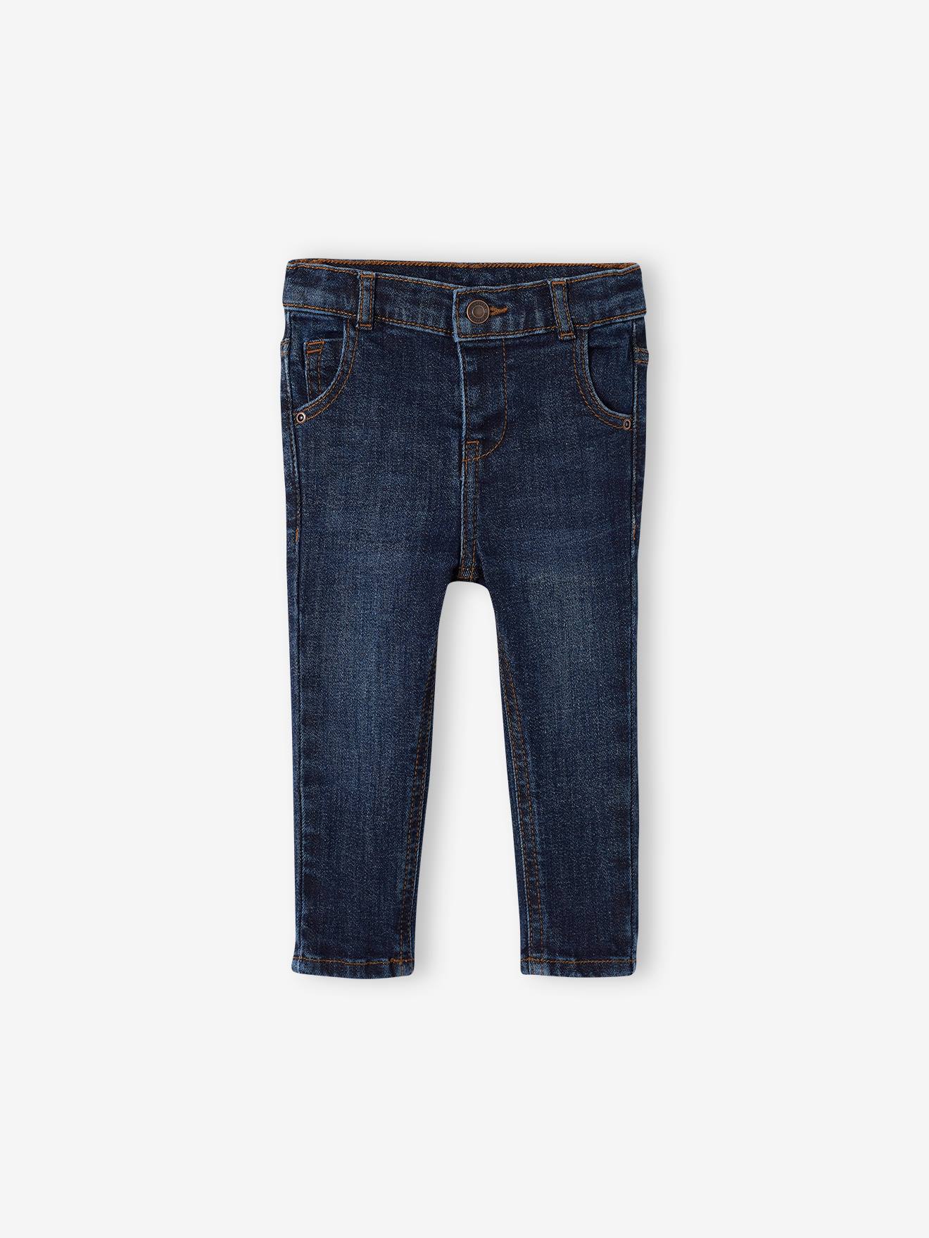 Jean bébé coupe droite denim brut