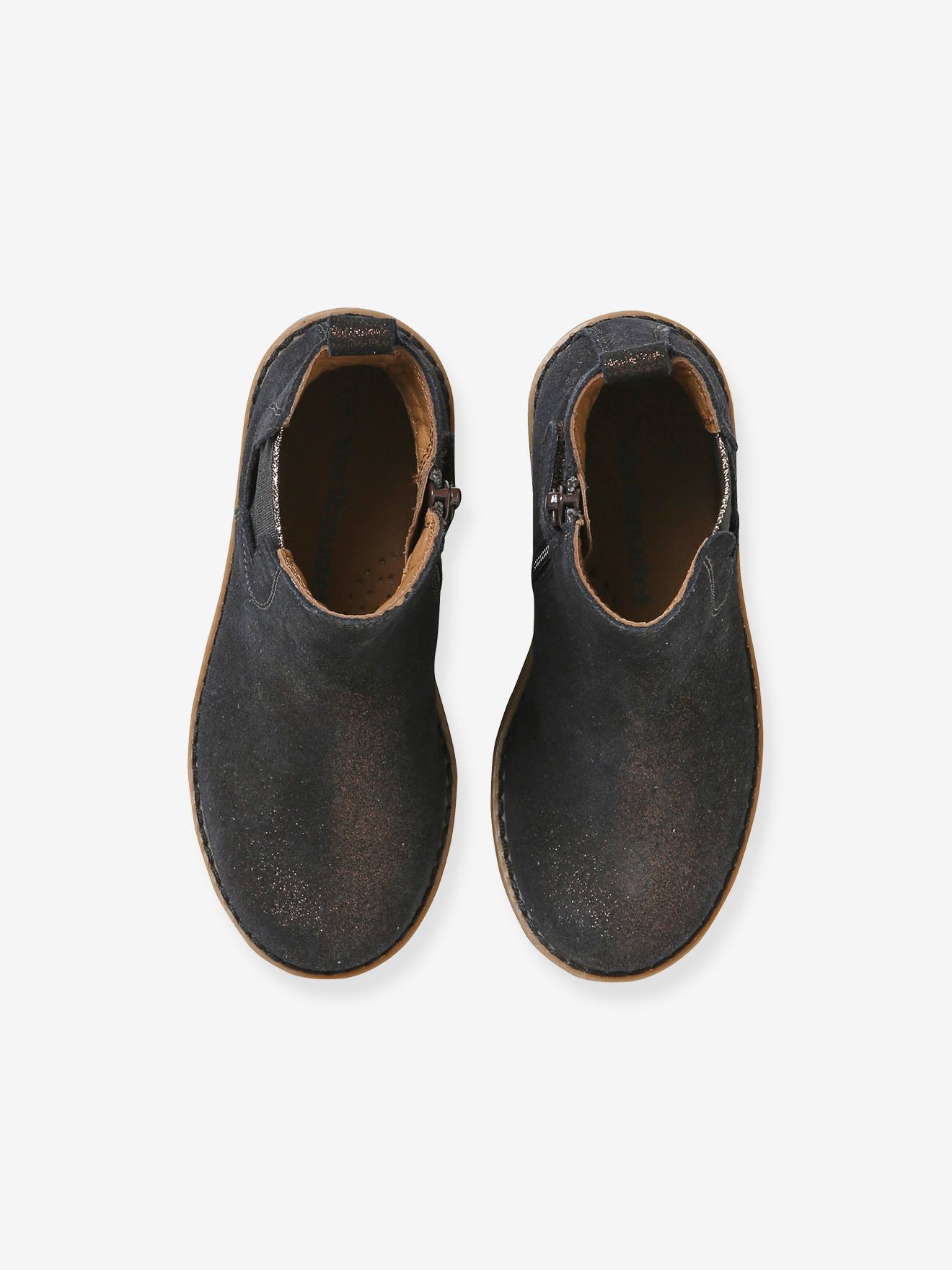 Bottes En Daim Marron Vertbaudet Enfant Fille - Taille 31, Occasion, Bon état Général