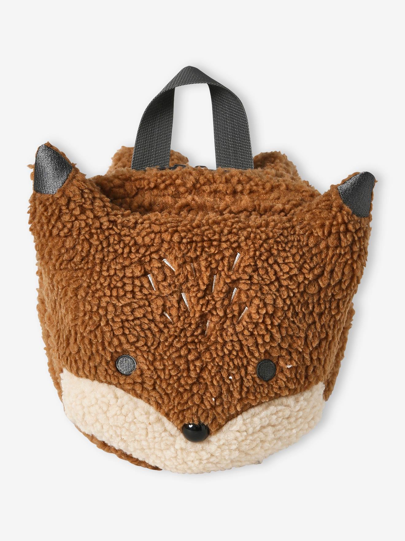 Sac à dos renard en sherpa enfant roux (Vertbaudet) - Image 1