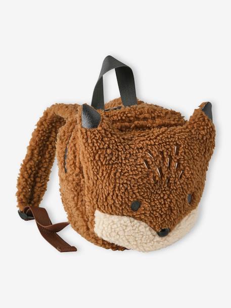 Vertbaudet - Sac à dos renard en sherpa enfant roux