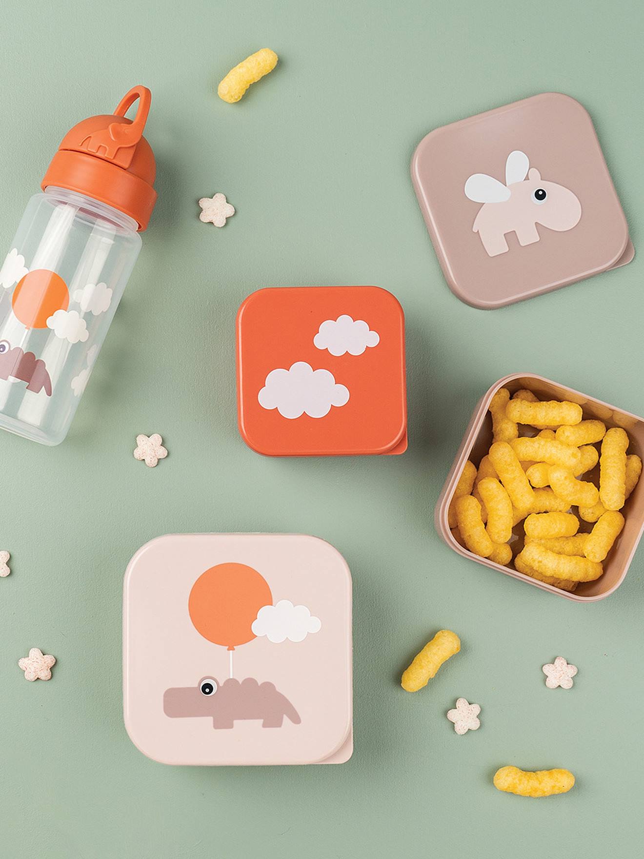 Lot de 3 boîtes Deer Friends rose nude