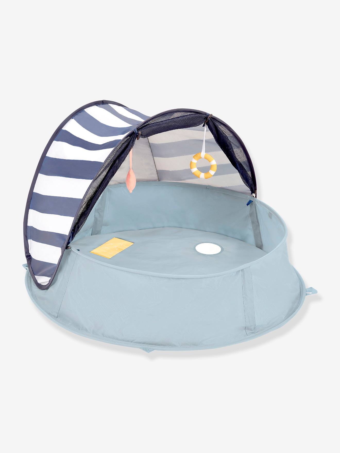 Aquani Aire de Jeux & Piscine Anti-UV FPS 50+ bleu blanc gris (Babymoov) - Couverture