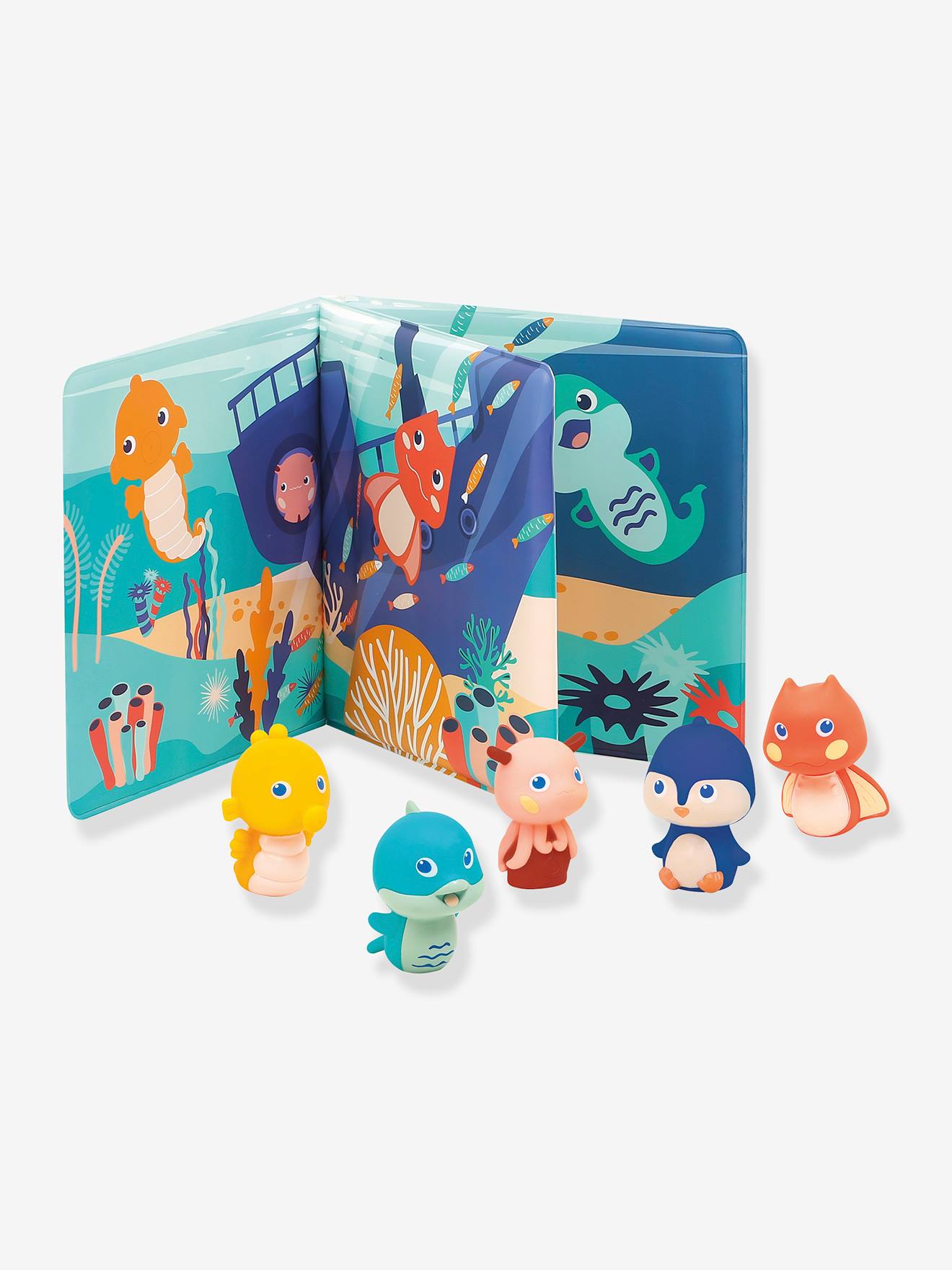 Livre Pupets Mer - LUDI bleu