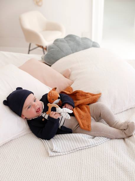 VERTBAUDET Legging Bébé Tricot Vert Gris 18 Mois (81cm) - Confortable Et Élasticité Mi-haute