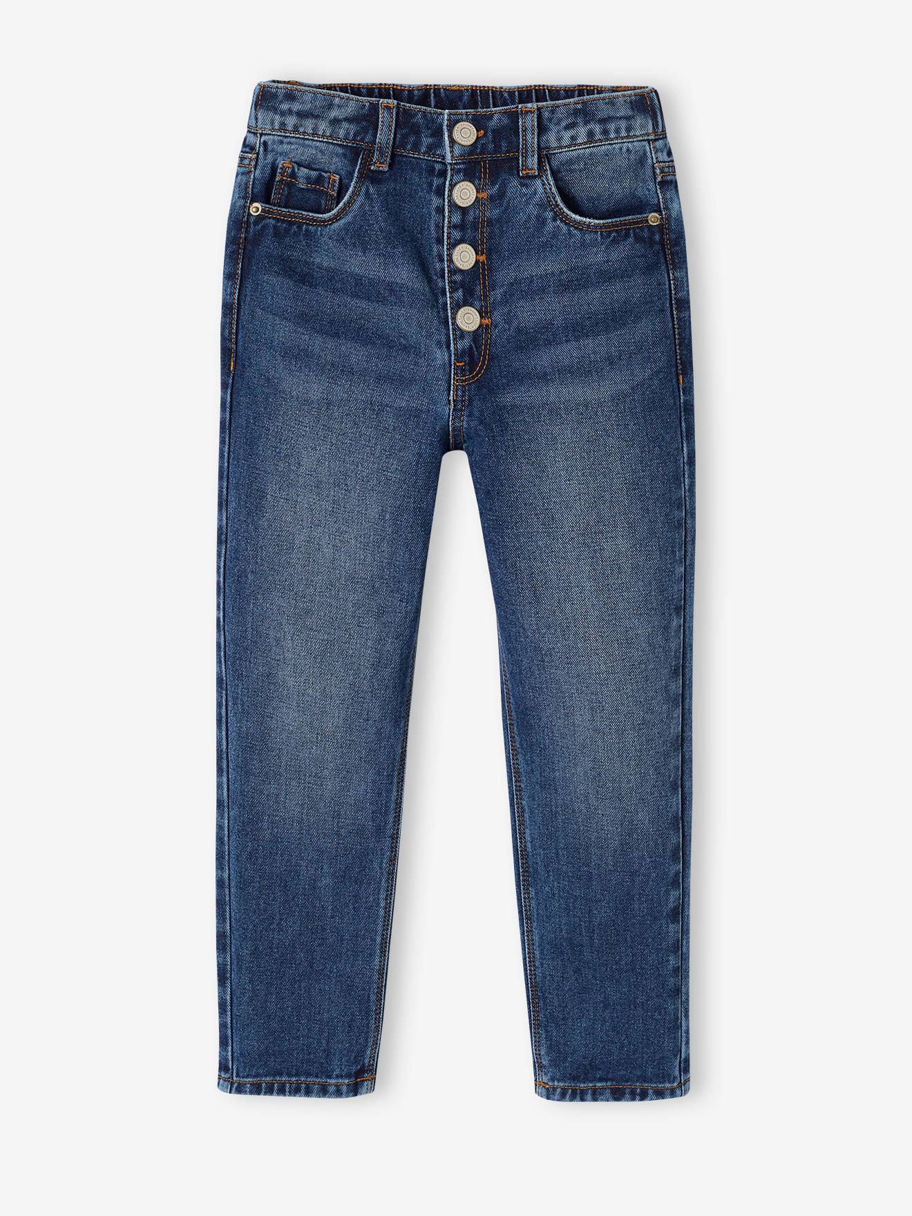 Jean Mom MorphologiK fille tour de hanches FIN bleu jean