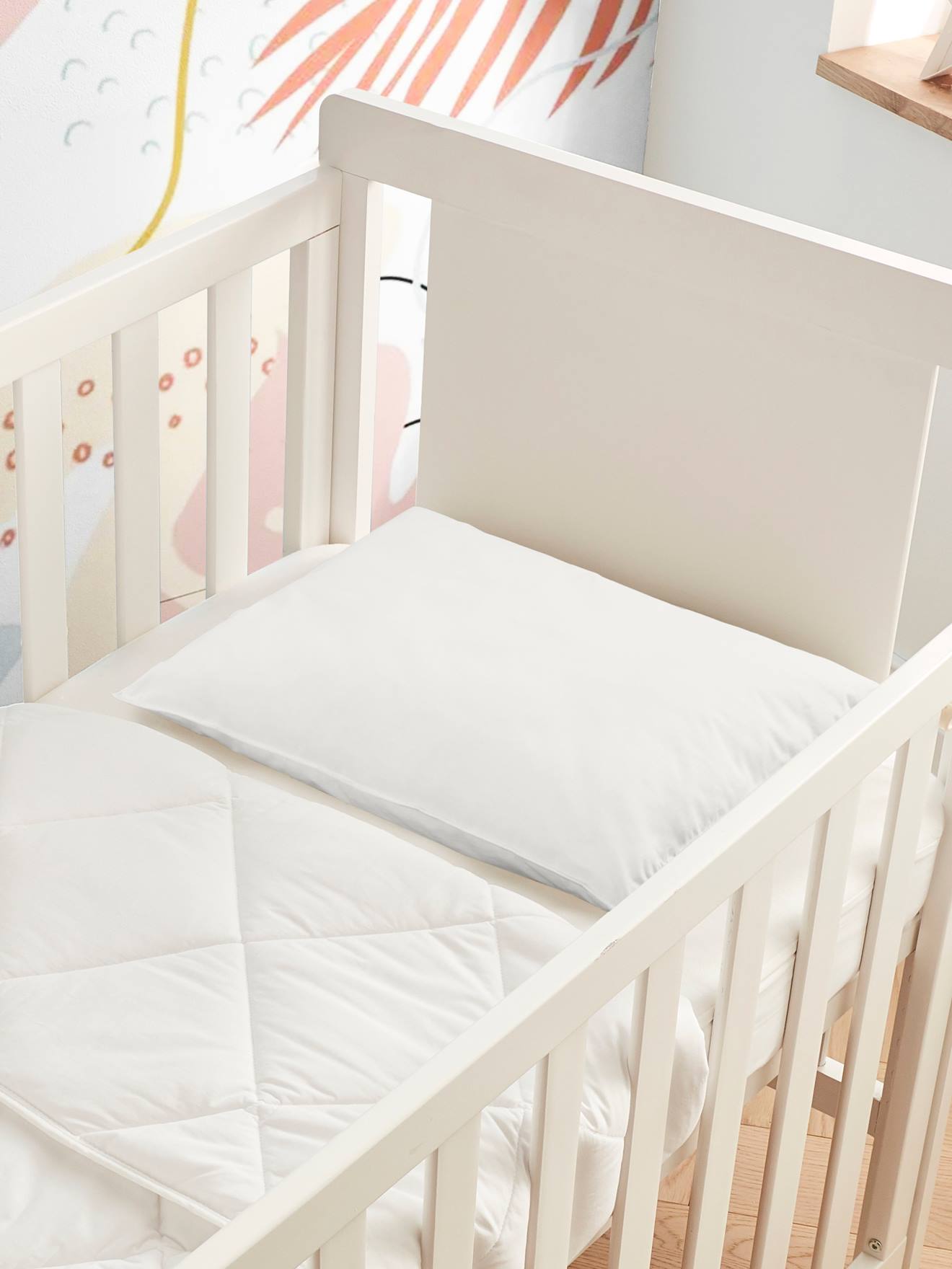 Oreiller ferme P'tit Bout multi-lavages blanc