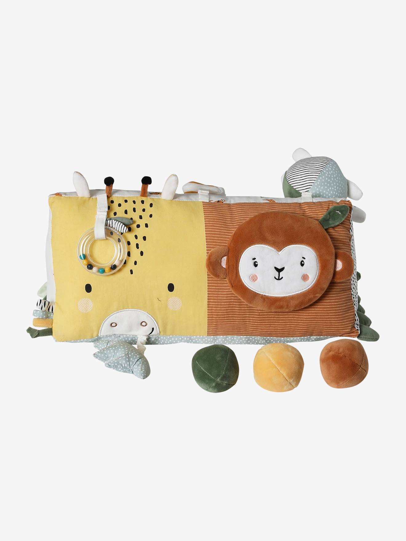 Triangle d'activités et découvertes en tissu TANZANIE écru