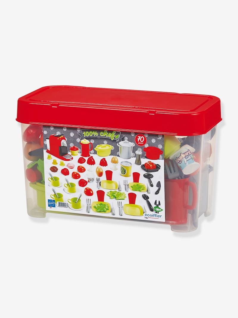 Coffret Dînette 100% Chef Ecoiffier - 70 Pièces Pour Enfants Dès 18 Mois