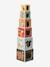 Tour de cubes avec formes à encastrer en bois FSC® Croque la vie+Les amis de la forêt+Tanzanie 9 - vertbaudet enfant 