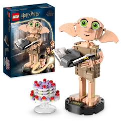Jouet-LEGO® Harry Potter 76421 Dobby l’Elfe de Maison, Jouet de Figurine de Personnage, Cadeau