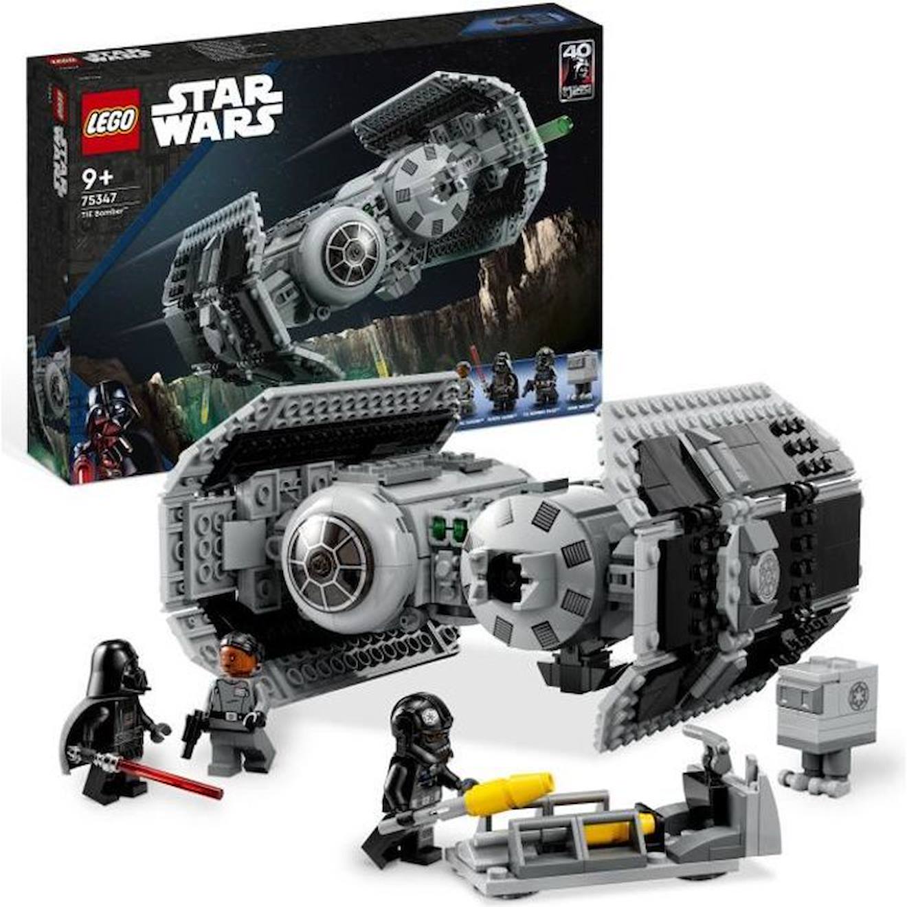 Lego® Star Wars 75347 Le Bombardier Tie, Maquette Vaisseau Avec Figurine De Droïde Gonk Blanc