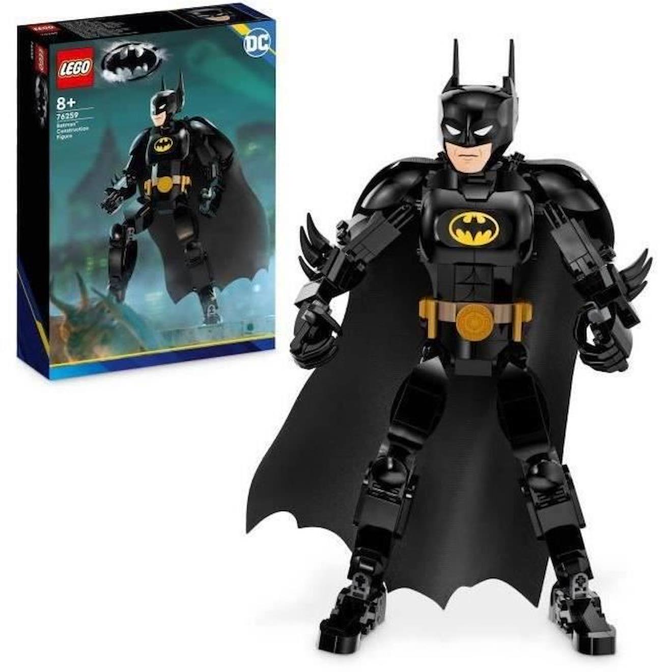 Lego® Dc 76259 La Figurine De Batman, Jouet De Super-héros Avec Cape, Basé Sur Le Film Batman 1989 N