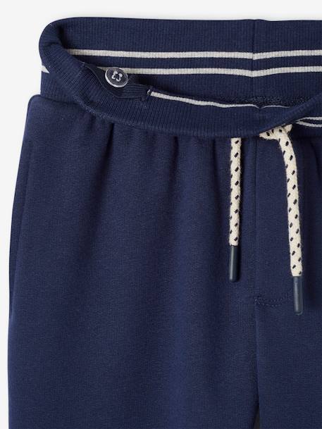 Pantalon garçon jogging sport en molleton lichen+marine 10 - vertbaudet enfant 