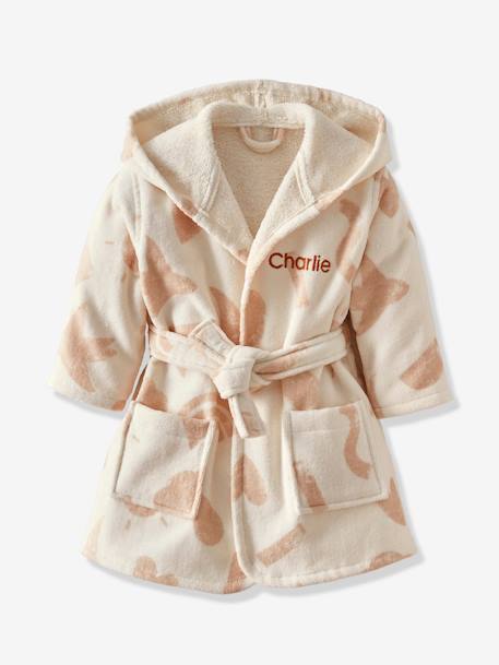 LOLANTA Robe De Chambre Tricératops Pour Enfants, Peignoir Polaire à Capuche, Tricératops Vert, S (2-3 Ans