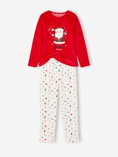 -Pyjama velours noël fille