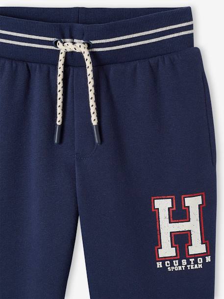 Pantalon garçon jogging sport en molleton lichen+marine 11 - vertbaudet enfant 