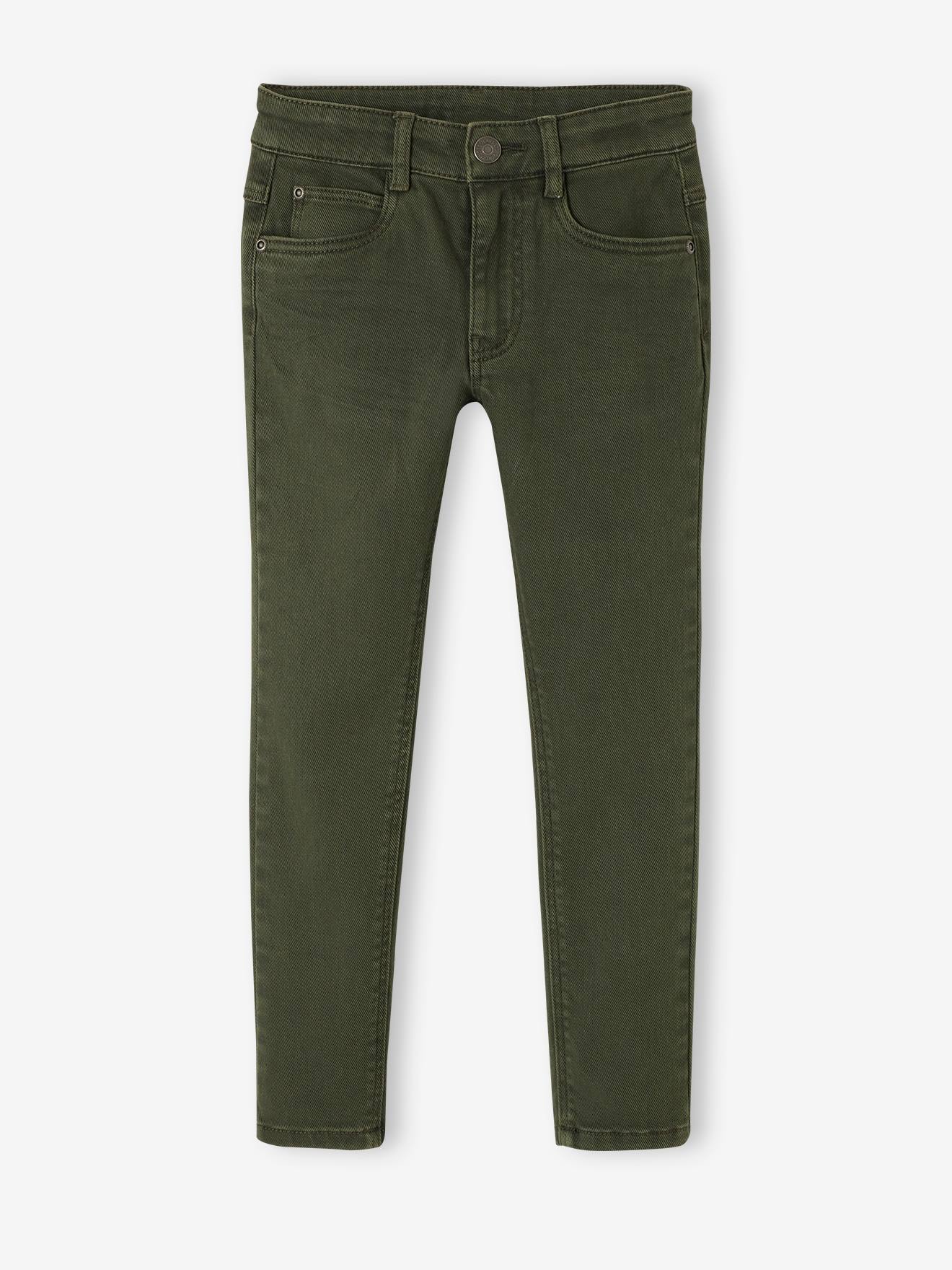 Slim couleur MorphologiK FIN garçon kaki