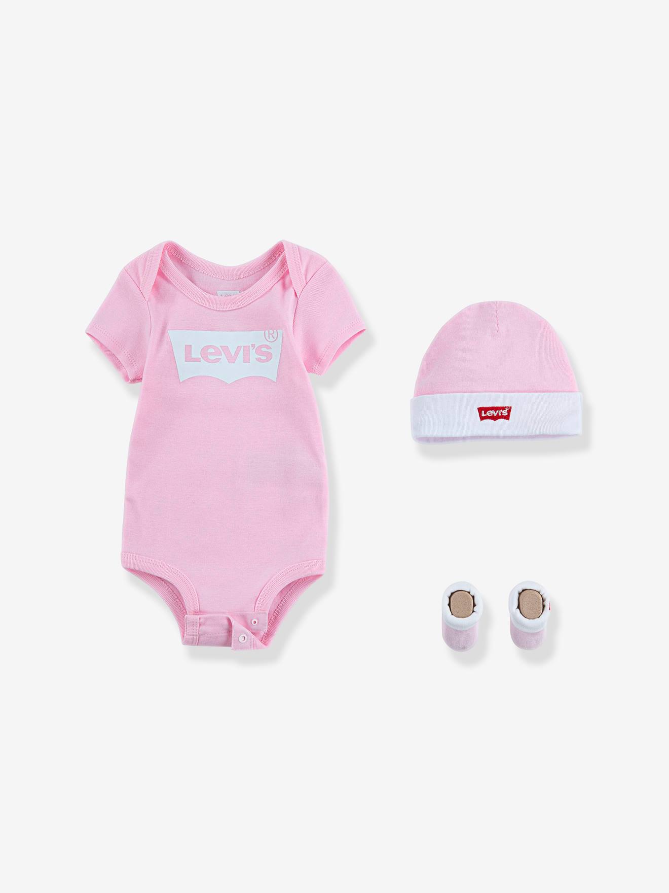 Ensemble 3 Pièces Bébé Batwin De Levi's® Rose