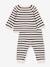 Ensemble en tricot laine et coton rayure marinière bébé PETIT BATEAU beige imprimé 3 - vertbaudet enfant 