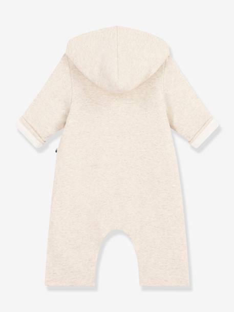 Combinaison longue ouatinée à capuche en coton bébé PETIT BATEAU beige 3 - vertbaudet enfant 