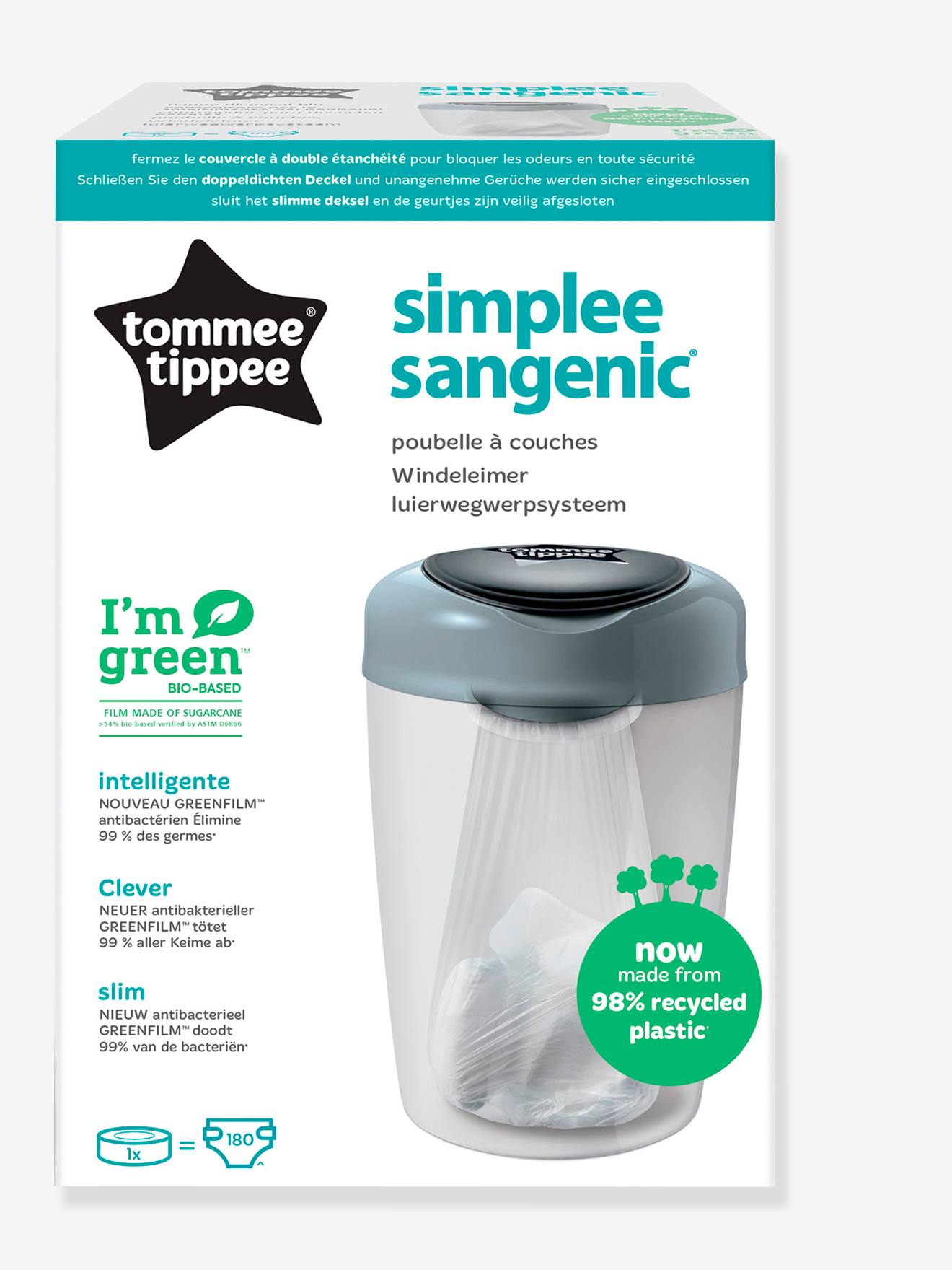 Sangenic Tec  Poubelle à couches - Dentimed - A Swiss Hygiene Company