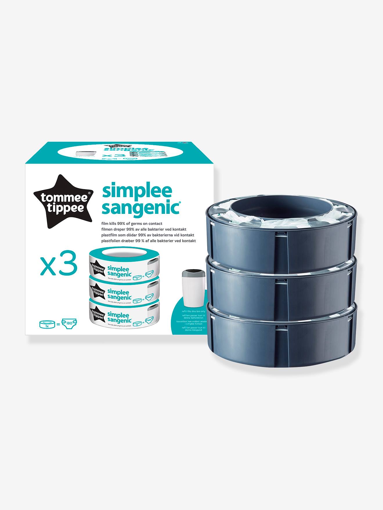 Multipacks 3 recharges pour poubelle simplee de Tommee tippee sur allobébé