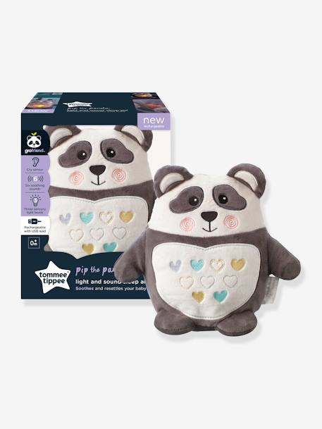 Peluche aide au sommeil rechargeable TOMMEE TIPPEE Pippo le panda Gris anthracite/blanc 2 - vertbaudet enfant 
