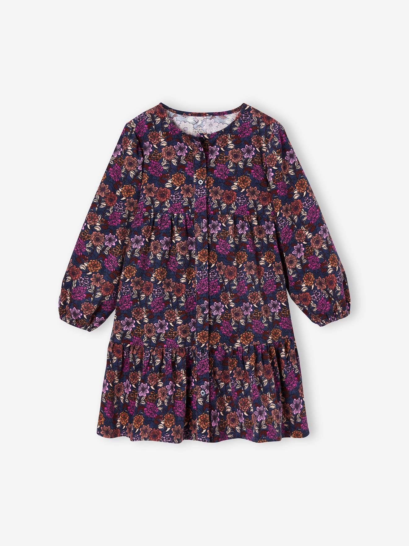 Robe Velours Rose Fuchsia DPAM Pour Fille 6 Mois - Excellent état, Sans Manches, Style évasé