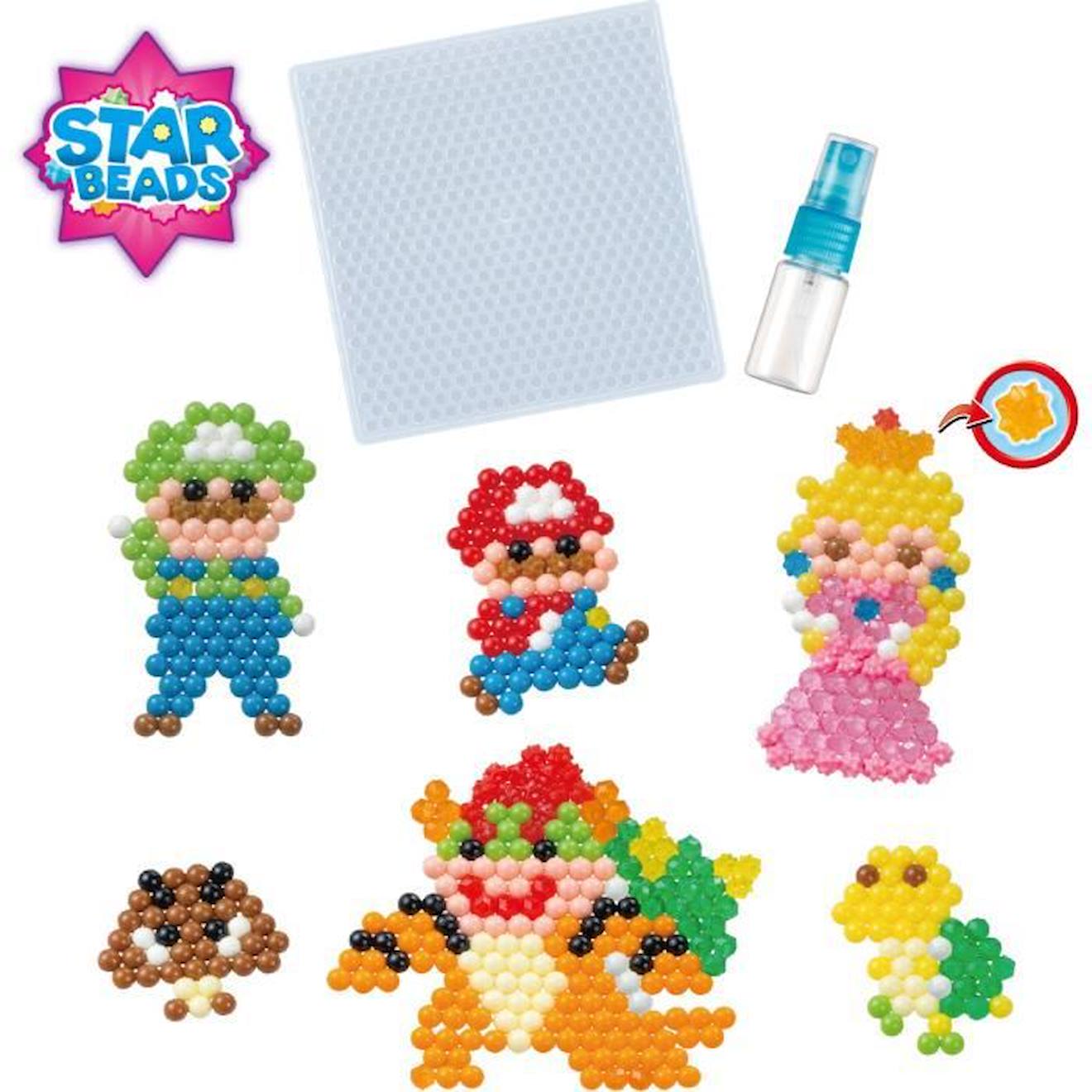 Le Kit Super Mario - Aquabeads - Perles Qui Collent Avec De L'eau Rouge
