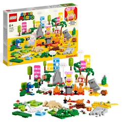 Jouet-Jeux d'imagination-Jeux de construction-LEGO® Super Mario 71418 Set La boîte à Outils Créative, Jouet Enfants 6 Ans, avec Figurines